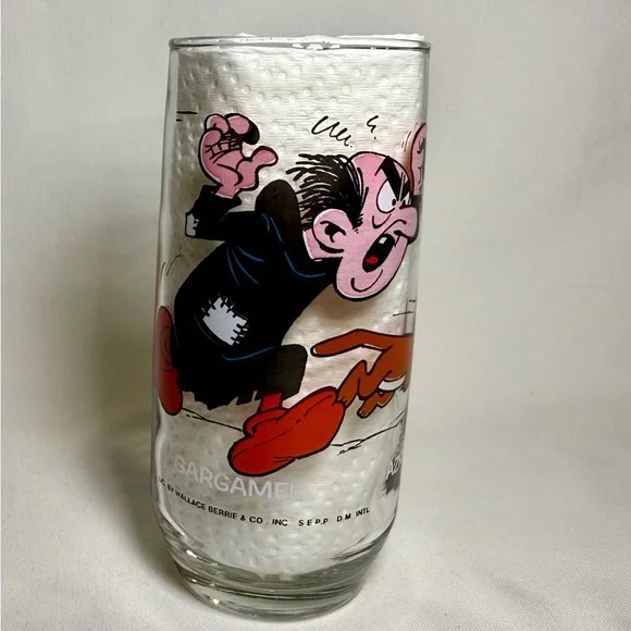 Vintage Smurf Glasses from 1982-1983, lot of 13 - Picture 4 of 16